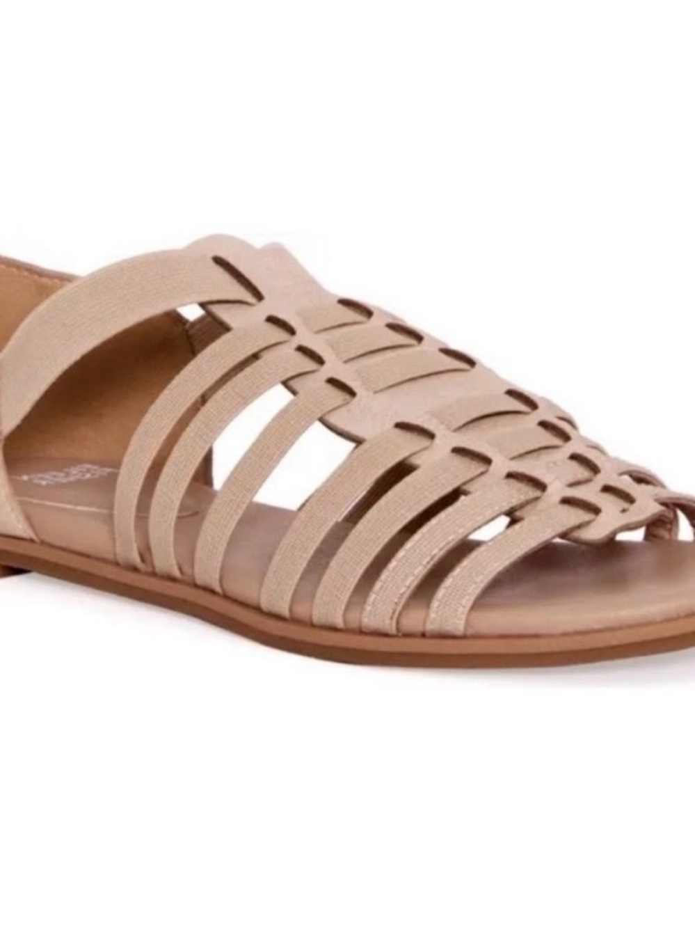 Eileen Fisher Rato Strappy Heel in Honey Elastic and leather straps size 8 - Picture 7 of 7